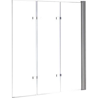 3 Fold Folding Bath Shower Screen Door Panel 1300mm x 1400mm