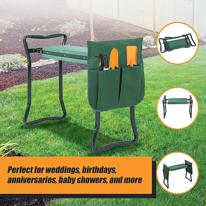 Garden Seat Folding Kneeler Bench Kneeling Soft Eva Pad