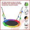 1m Tree Swing in Multi-Color Rainbow Kids Indoor/Outdoor Round Mat Saucer Swing