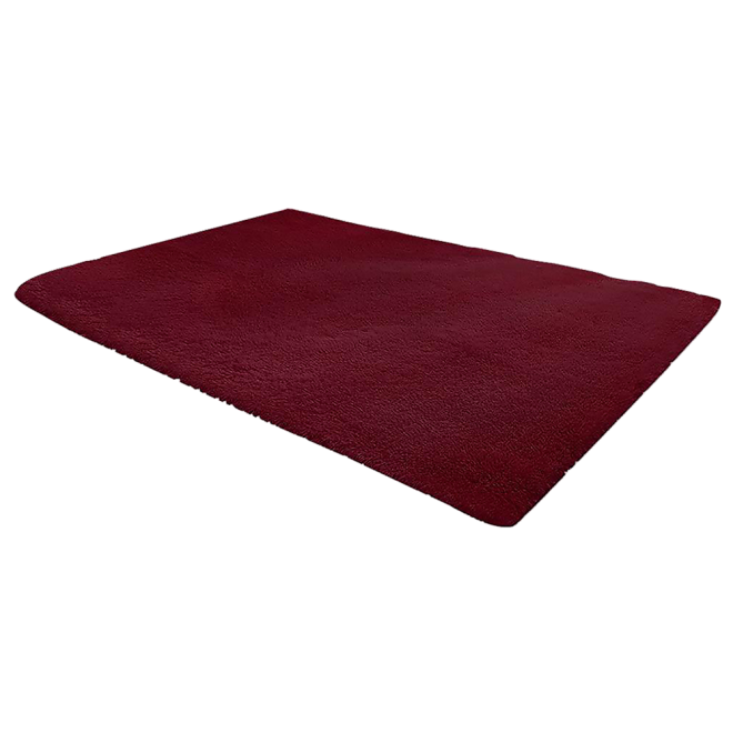 Floor Rugs Large Shaggy Rug Area Carpet Bedroom Living Room Mat – 200 x 140 cm, Burgundy