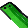 Indoor Practice Putting Green 2.5m Mat Inclined Ball Return Fake Grass 2 Holes