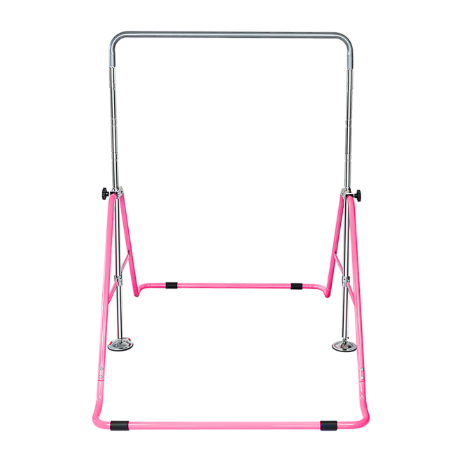 Kids Gymnastics Bars Training Horizontal Bar Monkey Kip Bar Pink