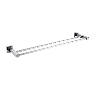 Chrome Towel Bar Rail Bathroom – Double Classic