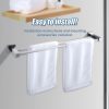 Chrome Towel Bar Rail Bathroom – Double Classic