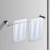 Chrome Towel Bar Rail Bathroom – Double Classic