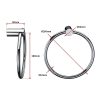 Classic Chrome Towel Bar Rail Ring Bathroom. – 165x180x50 mm