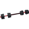 Adjustable Rubber Dumbbell Set Barbell Home GYM Exercise Weights – 20 KG