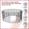 24″ 8 Panel Pet Dog Playpen Puppy Exercise Cage Enclosure Fence Play Pen