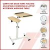 Computer Desk Home Folding Adjustable Removable Laptop Notebook Working Table