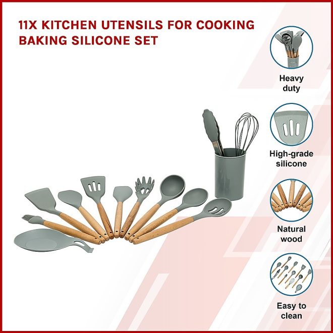 13x Kitchen Utensils for Cooking Baking Silicone Set