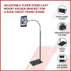 Adjustable Floor Stand Lazy Mount Holder Bracket For 4-9.5in Tablet Phone Stand