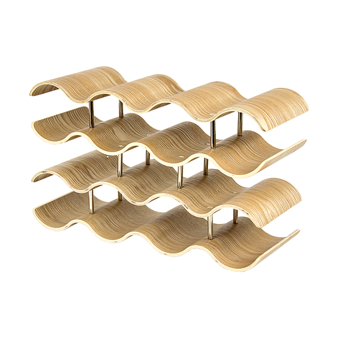 Wooden Wave Wine Rack/Creative Home Grape Wine Holder Shelf Cabinet/Bottle Rack