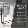 Commercial Clothing Garment Rack Retail Shop – Black