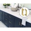 15 x Brushed Brass Drawer Pulls Kitchen Cabinet Handles – Gold Finish – 96 mm