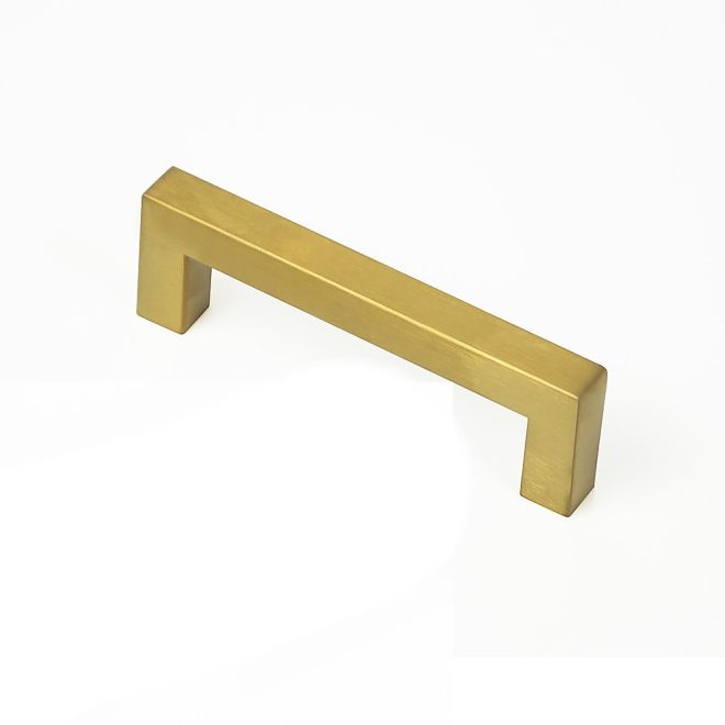 15 x Brushed Brass Drawer Pulls Kitchen Cabinet Handles – Gold Finish – 96 mm