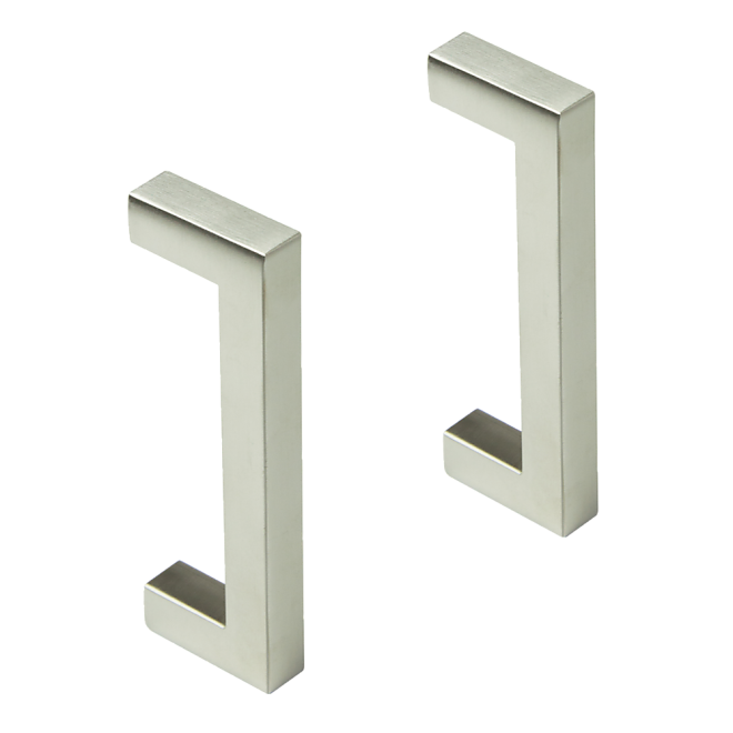 Brushed Nickel Stainless Steel Kitchen Cabinet Square Drawer Pull Door Handles 15-Pack