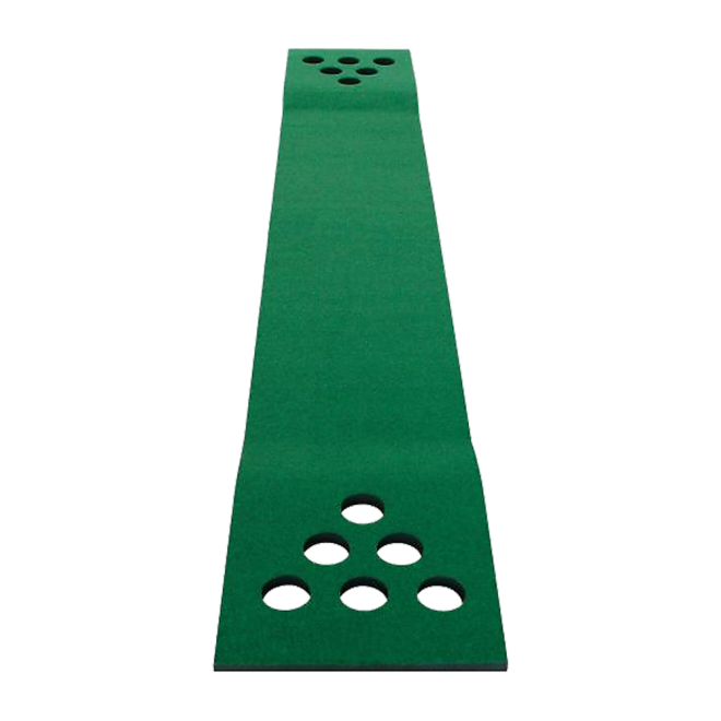 Golf Beer Pong Game Toy Set Green Golf Putting Matt with 2 Putters, 6 Balls