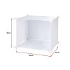 White Cube DIY Shoe Cabinet Rack Storage Portable Stackable Organiser Stand. – 85 x 32 x 65 cm