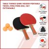 Table Tennis Game Indoor Portable Travel Ping Pong Ball Set Extendable