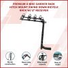 Premium 4-Bike Carrier Rack Hitch Mount Swing Down Bicycle Rack W/ 2″ Receiver