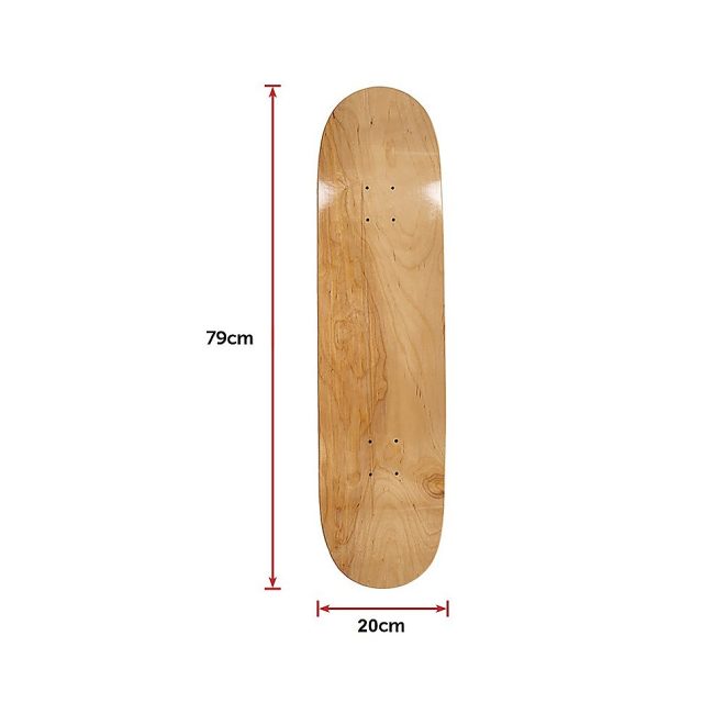 7 Layers Skateboard Deck Natural Wood Maple Double Concave Blank Skate Board DIY