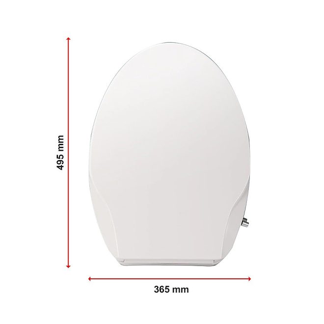 Non Electric Bidet Toilet Seat W/ Cover Bathroom Spray Washlet Water Wash. – 47.5 x 36.5 x 6 cm