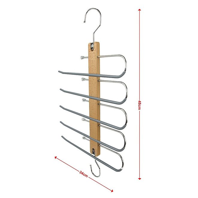 Pants Clothes Coat Hanger Non-slip Magic Space Saver Closet Organizer Rack