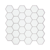 Tiles 3D Peel and Stick Wall Tile 10 sheets – 300 x 300 mm, Hexagon White