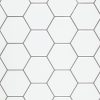 Tiles 3D Peel and Stick Wall Tile 10 sheets – 300 x 300 mm, Hexagon White