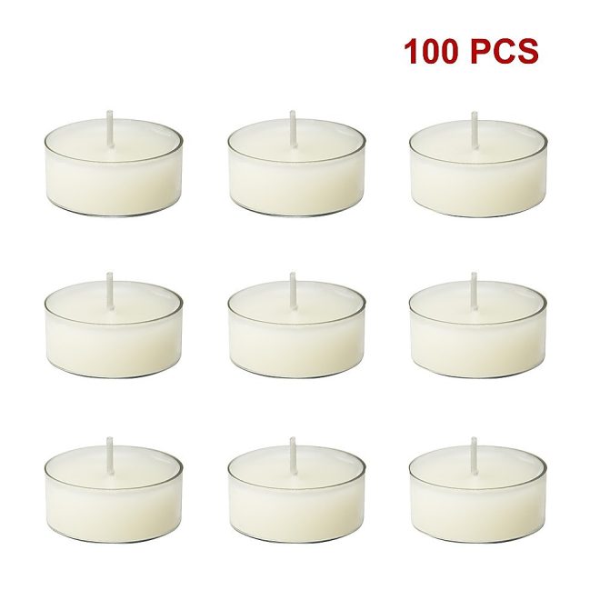 Bulk Buy Unscented SOY WAX Tealights, Soy Wax Tealight Candles – (100pc per set)