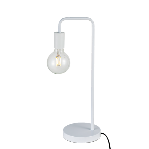 Modern Table lamp Desk Light Bedside Bedroom – White