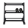 Dumbbell Rack Storage Stand Hex Weight Heavy Duty 3 Tier Wide Home Gym Fitness