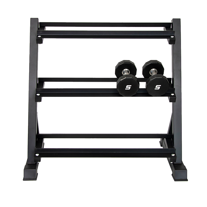 Dumbbell Rack Storage Stand Hex Weight Heavy Duty 3 Tier Wide Home Gym Fitness