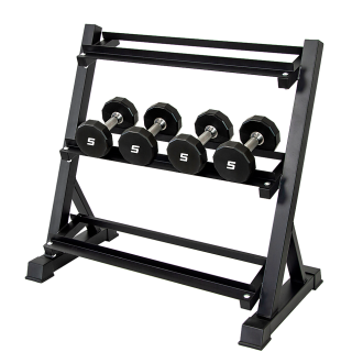 Dumbbell Rack Storage Stand Hex Weight Heavy Duty 3 Tier Wide Home Gym Fitness