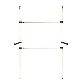 Heavy Duty Adjust Clothes Rail Storage Garment Shelf Hanging Display Stand Rack