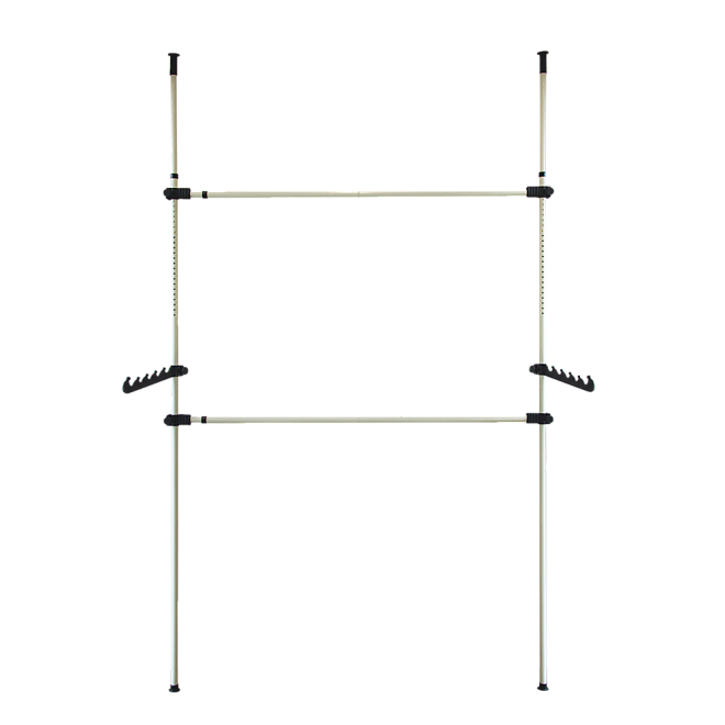 Heavy Duty Adjust Clothes Rail Storage Garment Shelf Hanging Display Stand Rack