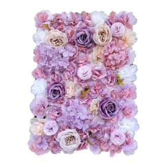 Artificial Flower Wall Backdrop Panel 40cm X 60cm Mixed Flowers