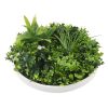 Flowering White Artificial Green Wall Disc UV Resistant – 75 cm, White Frame