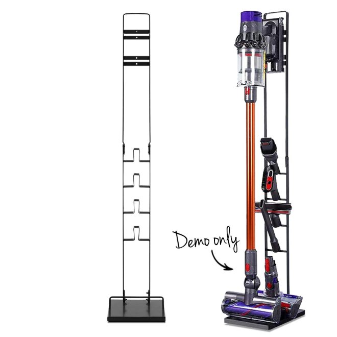 Freestanding Vacuum Stand Rack For Dyson Handheld Cleaner V6 V7 V8 V10 V11 – Black