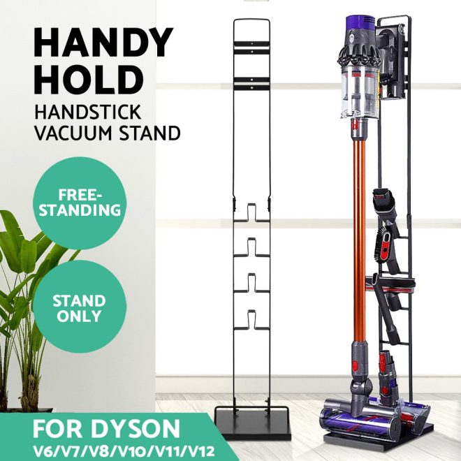 Freestanding Vacuum Stand Rack For Dyson Handheld Cleaner V6 V7 V8 V10 V11 – Black