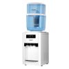 22L Bench Top Water Cooler Dispenser Purifier Hot Cold Three Tap – White, 3 Taps + Water Container