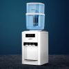 22L Bench Top Water Cooler Dispenser Purifier Hot Cold Three Tap – White, 3 Taps + Water Container