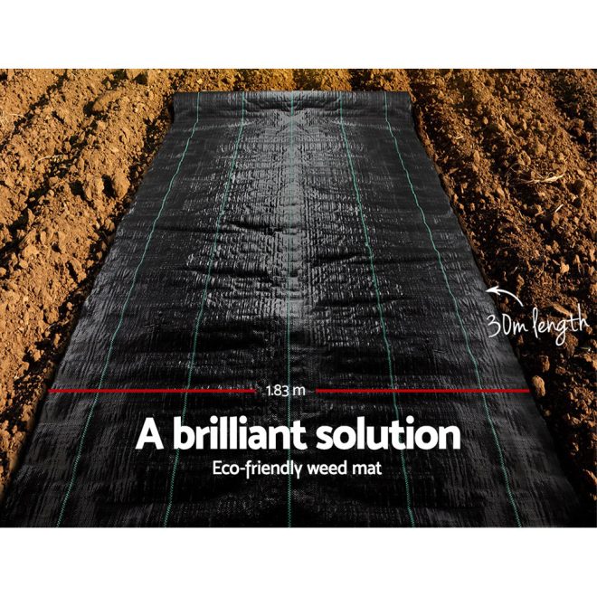 Weed Control Mat Black – 1.83×30 m