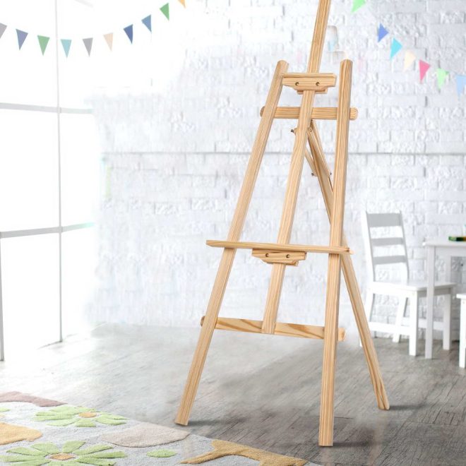 Painting Easel Stand Wedding Wooden Easels Tripod Shop Art Display – 52×110 cm