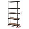 4X1.8M Garage Shelving Warehouse Rack Storage Shelves Pallet Racking – Black