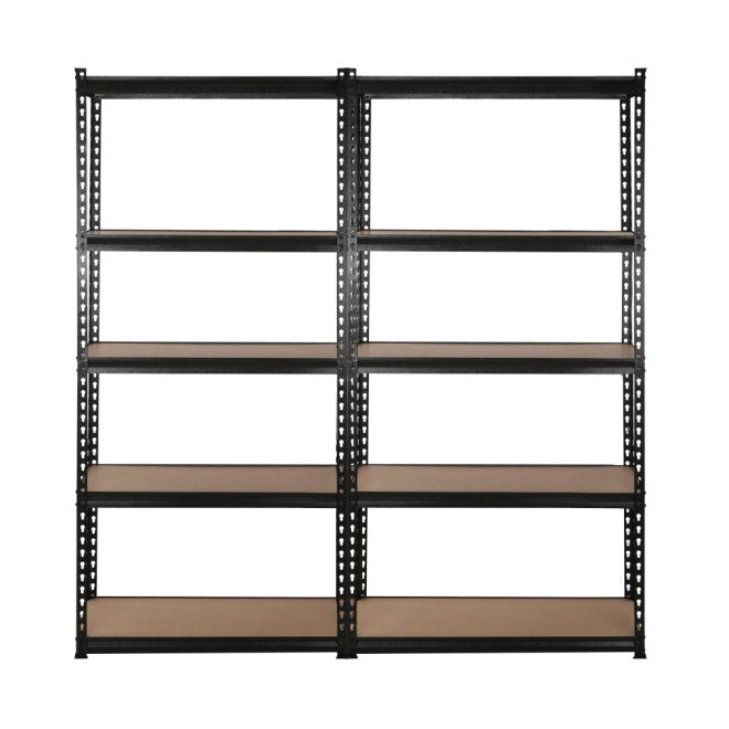 4X1.8M Garage Shelving Warehouse Rack Storage Shelves Pallet Racking – Black