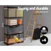 4X1.8M Garage Shelving Warehouse Rack Storage Shelves Pallet Racking – Black