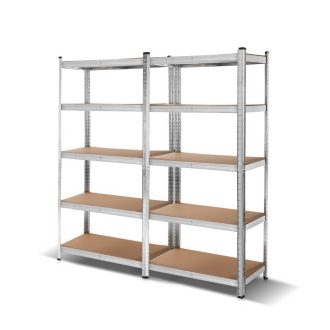 1.8M Warehouse Racking Rack Shelving Garage Steel Metal Storage Shelves Silver