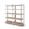 1.8M Warehouse Racking Rack Shelving Garage Steel Metal Storage Shelves Silver – 2