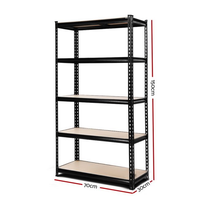 1.5M Warehouse Racking Rack Storage Shelf Organiser Industrial Shelving Garage Kitchen Store Shelves Steel